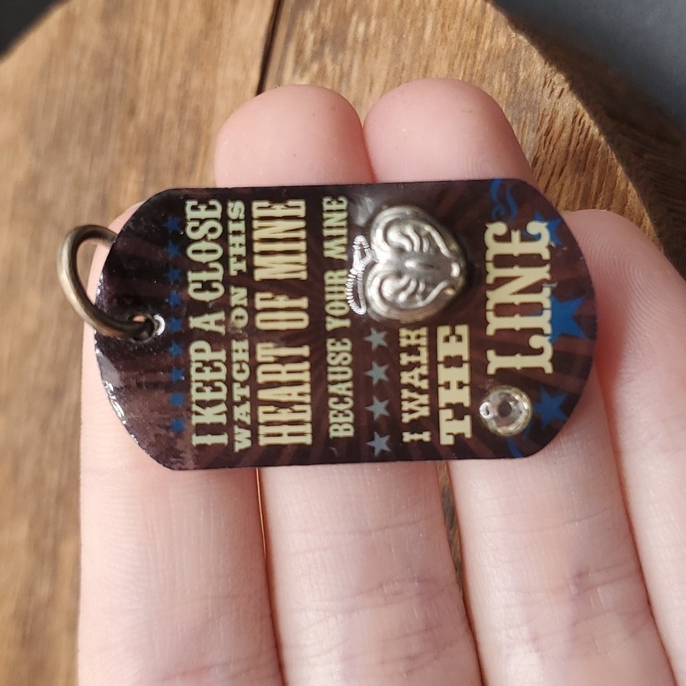 Johny cash‎ walk the line dogtag pendant